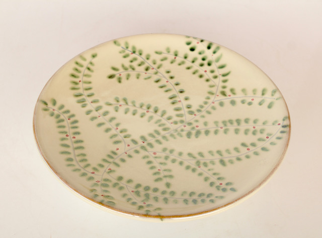 Medium Round Serving Platter On Feet